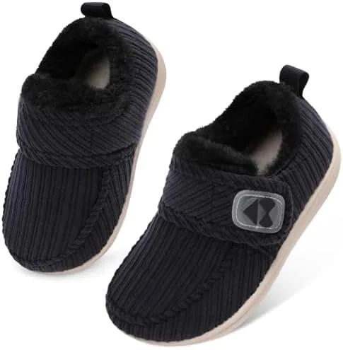 centipede demon toddler slippers fuzzy kids house slippers rubber soles toddler winter shoes wide boots for indoor outdoor 11 little kid