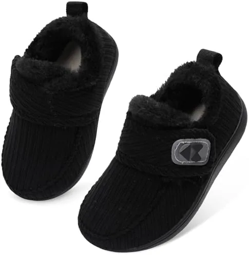 centipede demon toddler slippers fuzzy kids house slippers rubber soles toddler winter shoes wide boots for indoor outdoor 8 toddler